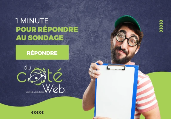 Affiche pour un sondage